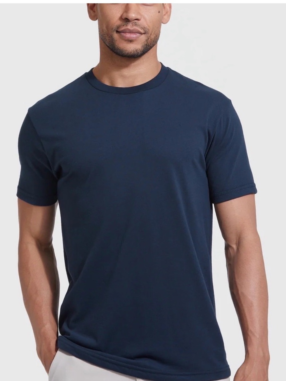 Men's Short Sleeve Crew Neck Tee in Navy